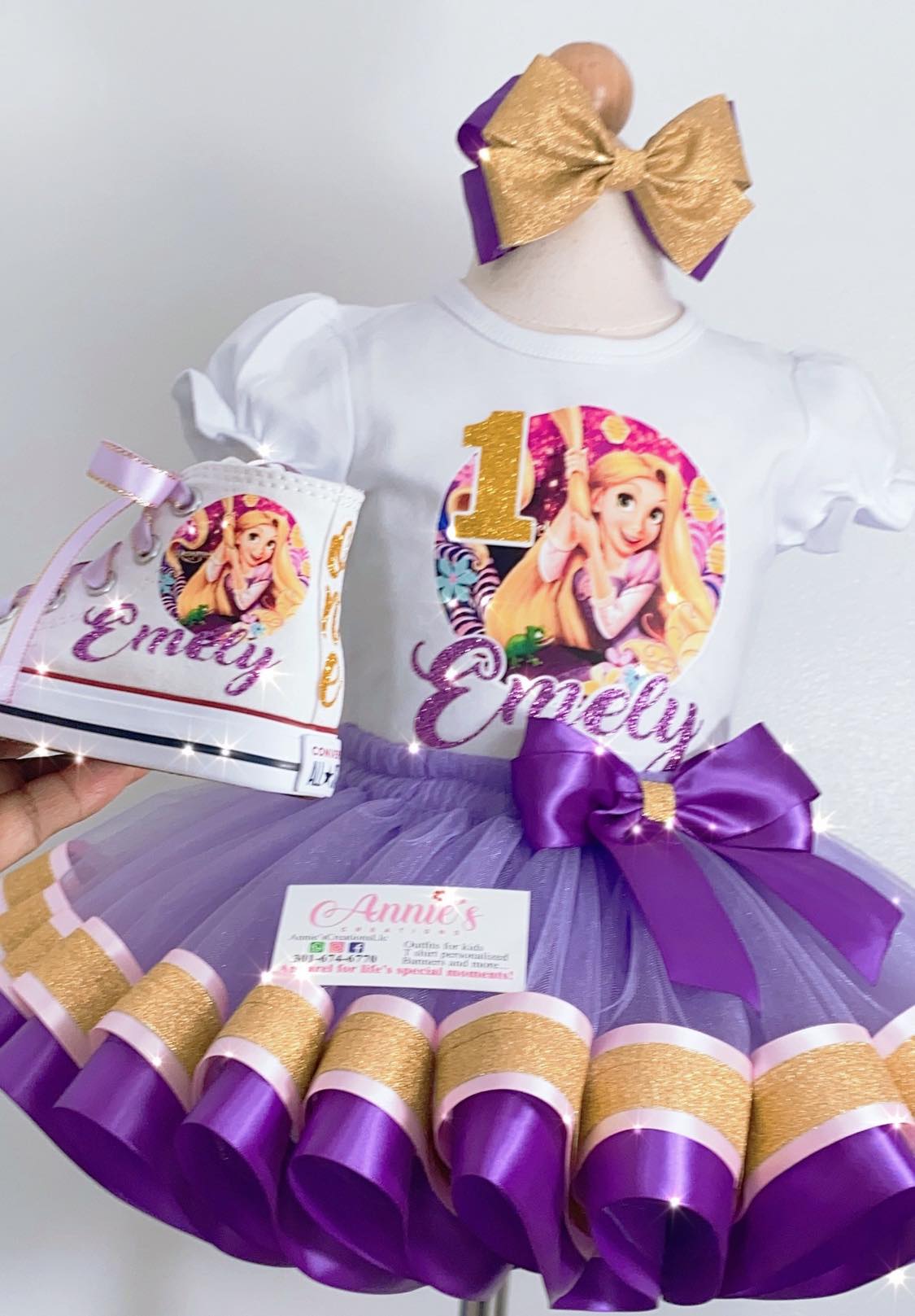 Rapunzel Birthday Tutu Outfit, Rapunzel Birthday Outfit, Rapunzel Birthday Party,