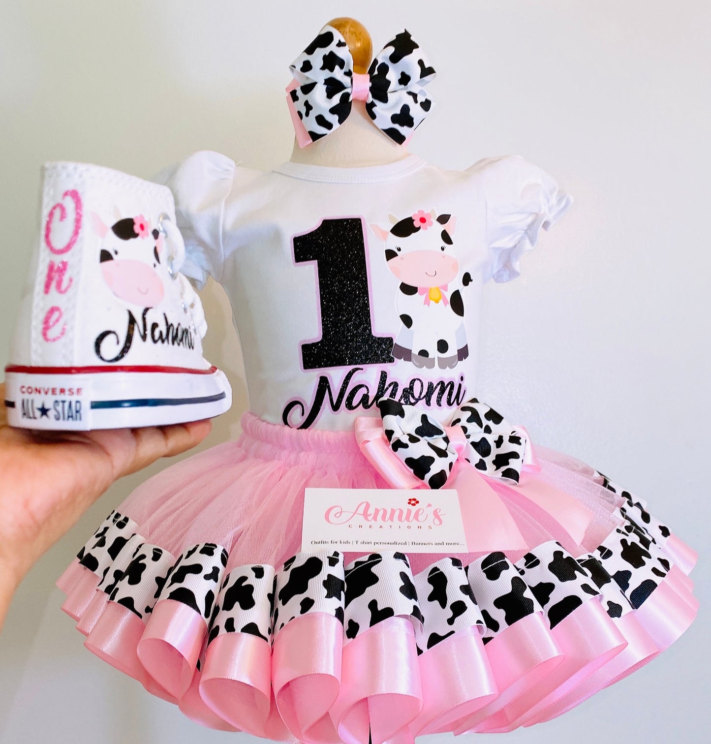 Cow Outfit TuTu - Traje Tutu vaca