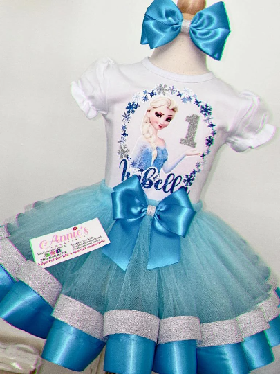 Frozen Tutu Birthday Outfit