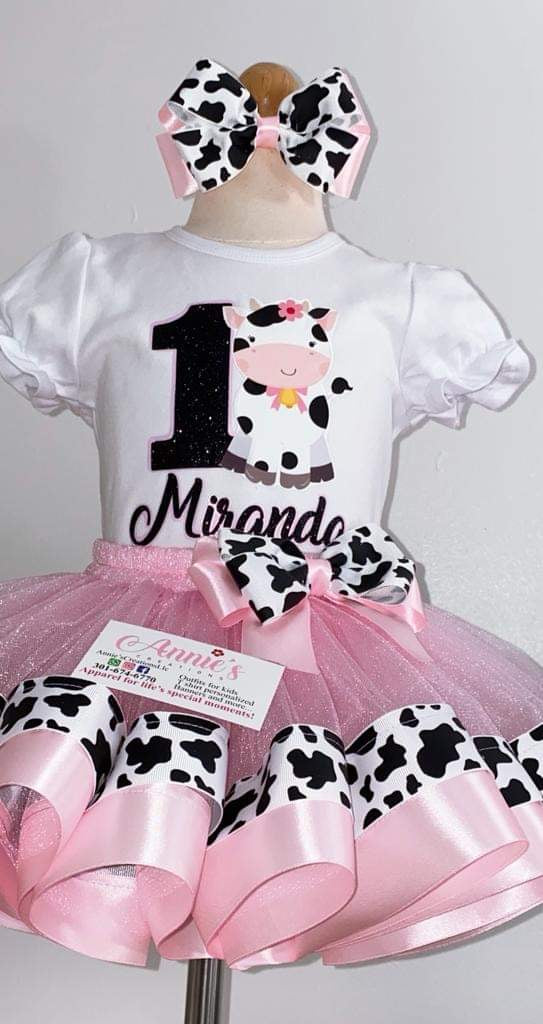 Cow Outfit TuTu - Traje Tutu vaca