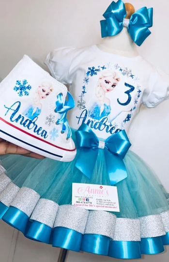 Frozen Tutu Birthday Outfit Annies Creations LLC Frozen Tutu Birthday Outfit Annies Creations LLC