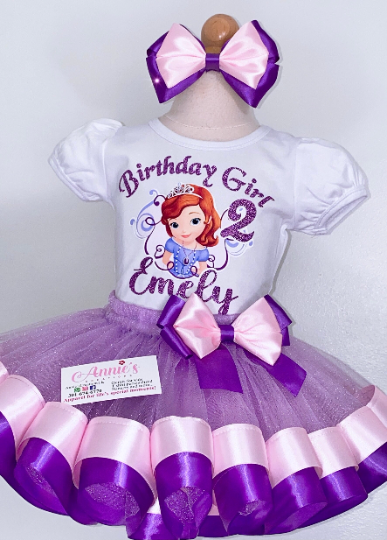 Sofia the First Birthday Tutu Outfit